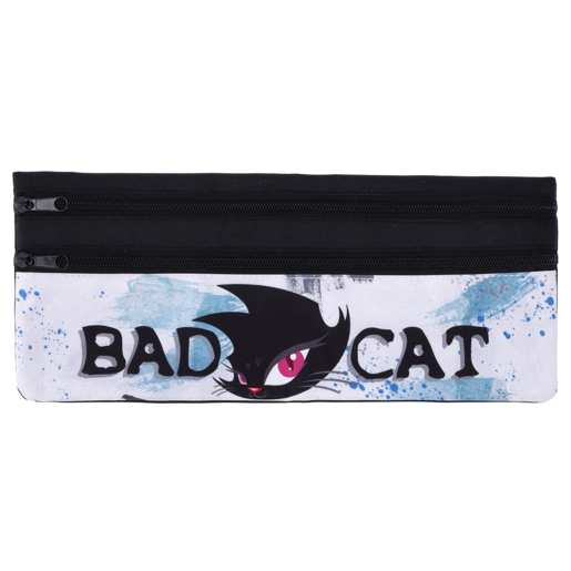 Bad Cat 2 Zip Pencil Bag 30cm