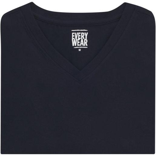 Every Wear Navy Blue V-Neck T-Shirt S - XXL 