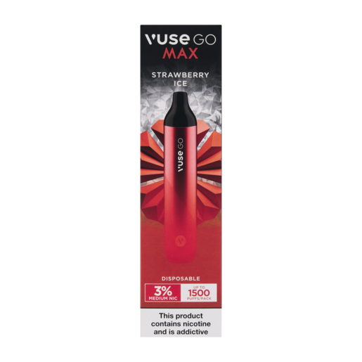 Vuse Go Max Strawberry Ice 3% Disposable Vape - Not For Sale To Under 18s