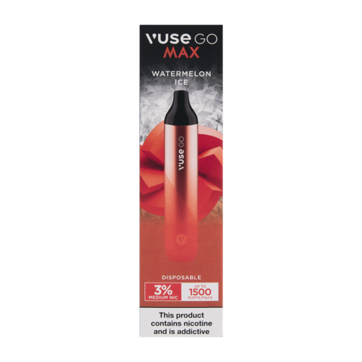 Vuse Go Max Watermelon Ice 3% Disposable Vape - Not For Sale To Under 18s