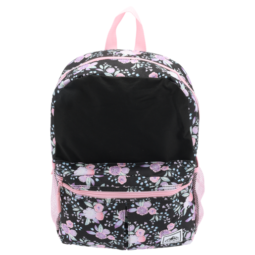 Everest Black Floral Small Backpack 36cm