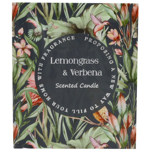 Lemongrass & Verbena Painted Scented Candle 7x8cm