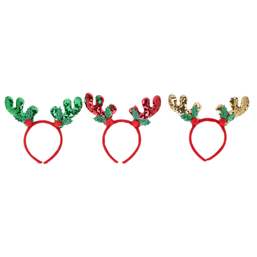 Santa's Choice Mistletoe Reindeer Antlers (Assorted Item - Supplied At Random)