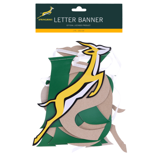 Springboks Letter Banner 2m