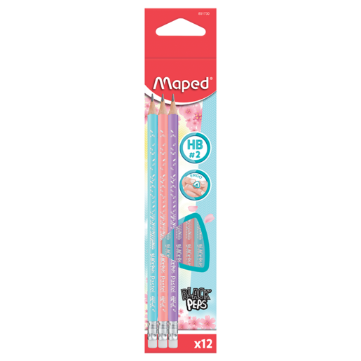 Maped HB Pastel Pencils 12 Pack