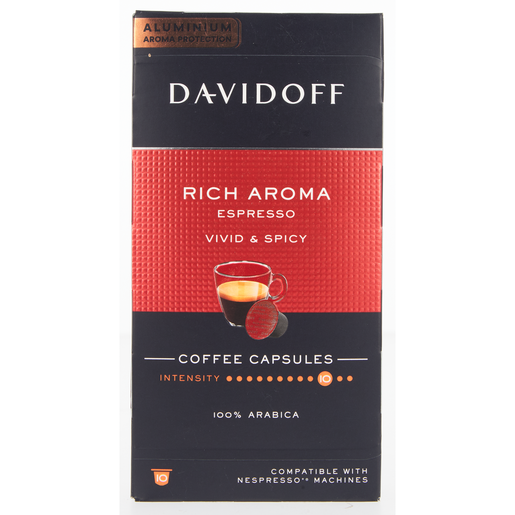 Davidoff Rich Aroma Espresso Coffee Capsules 10 Pack