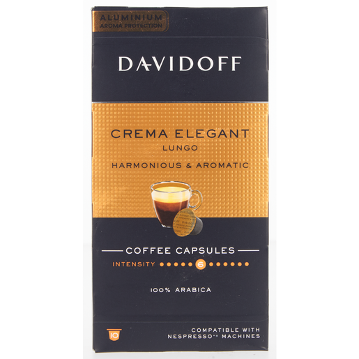 Davidoff Crema Elegant Lungo Coffee Capsules 10 Pack