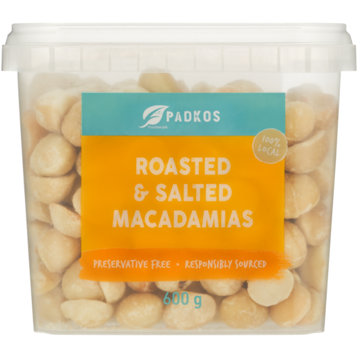 Padkos Roasted & Salted Macadamias 600g 