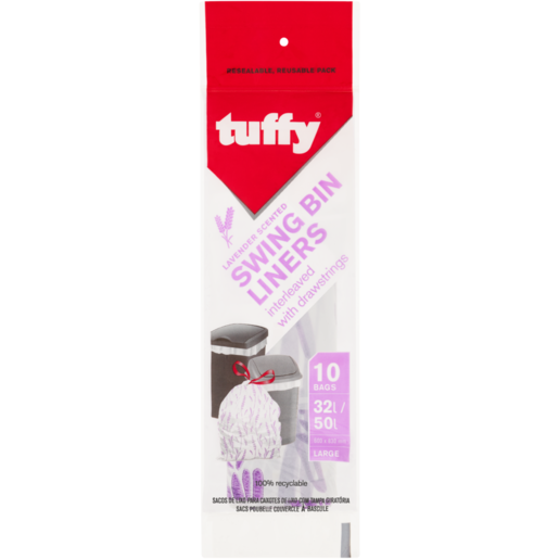 Tuffy Lavender Scented Swing Bin Liners 10 Pack