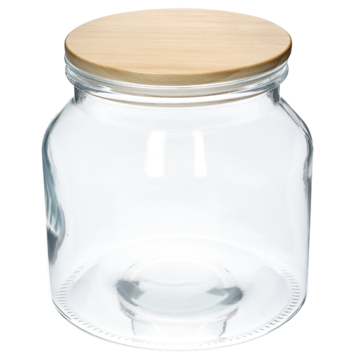 Glass Canister with Acacia Lid 2.3L