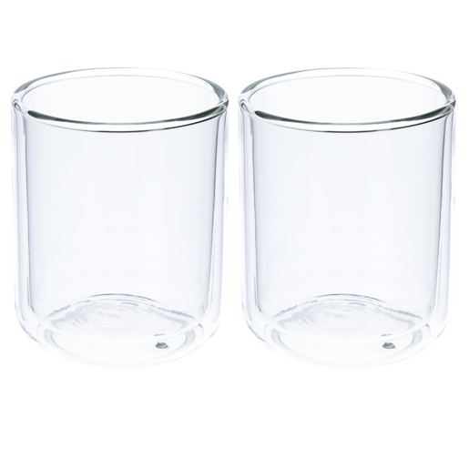 Home Discovery Double Wall Glass Arista Tumbler 300ml 2 Pack