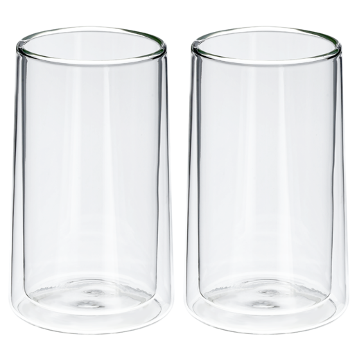 Home Discovery Double Wall Glass Arista Hi Ball 350ml 2 Pack