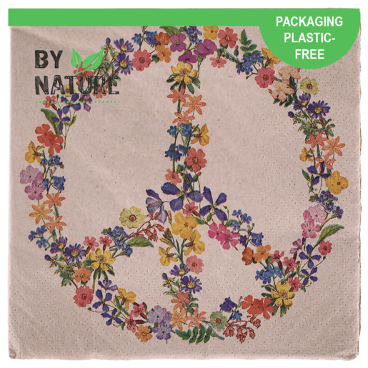 By Nature Peace 3 Ply Napkins 20 Pack