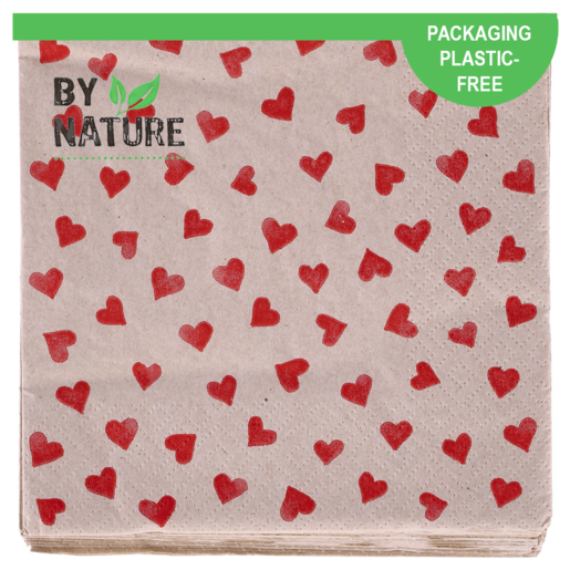 By Nature My Heart 3 Ply Napkins 20 Pack