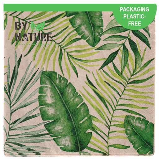 By Nature Jungle Leaf 3 Ply Napkins 20 Pack