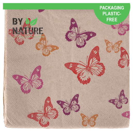 By Nature Melody 3 Ply Napkins 20 Pack