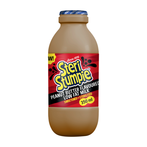 Steri Stumpie Peanut Butter Flavoured Low Fat Milk 350ml