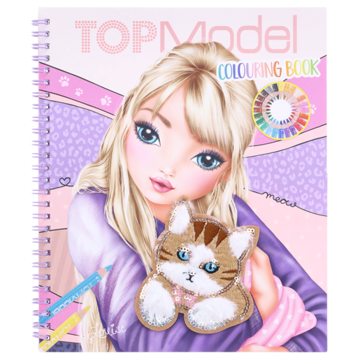 Top Model Sequins & Fur Colouring Book (Type May Vary)