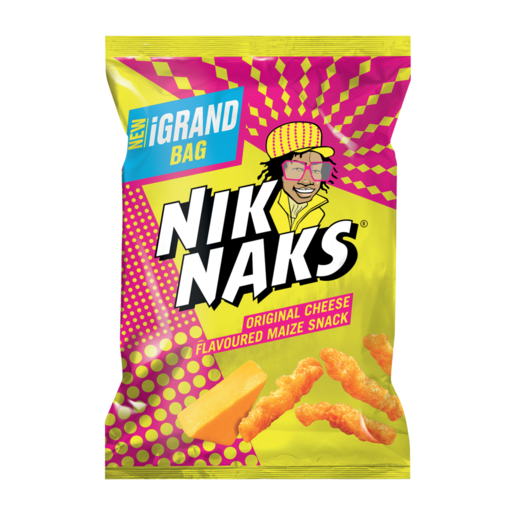 NikNaks Original Cheese Flavoured Maize Snack 190g