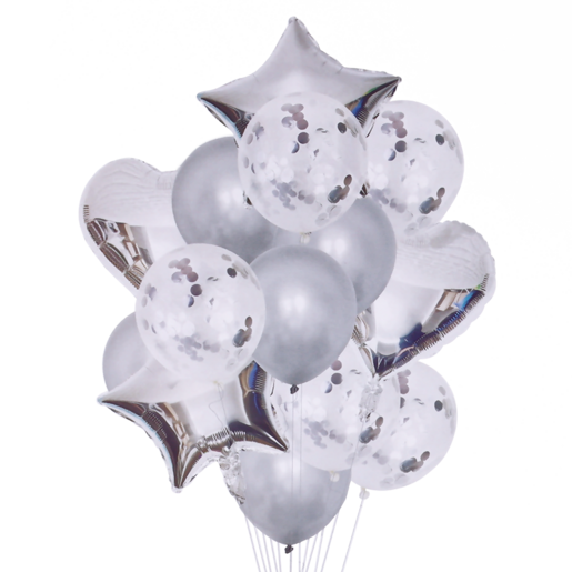Occasions Silver Balloon Bouquet 14 Piece