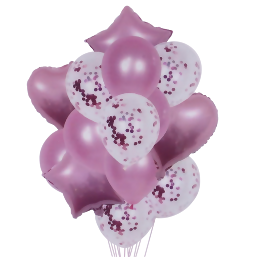 Occasions Light Pink Balloon Bouquet 14 Piece