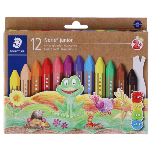 Staedtler Noris Junior Wax Crayons 12 Pack