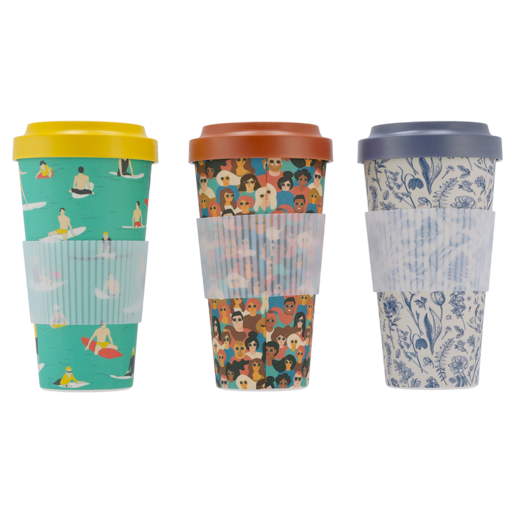 Bamboo Fibre Design Coffee Mug 650ml (Colour May Vary)