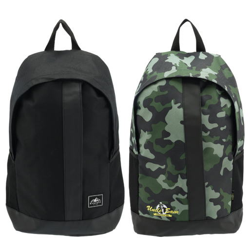 Everest Medium Camo Backpack 41cm (Assorted Item - Supplied At Random)