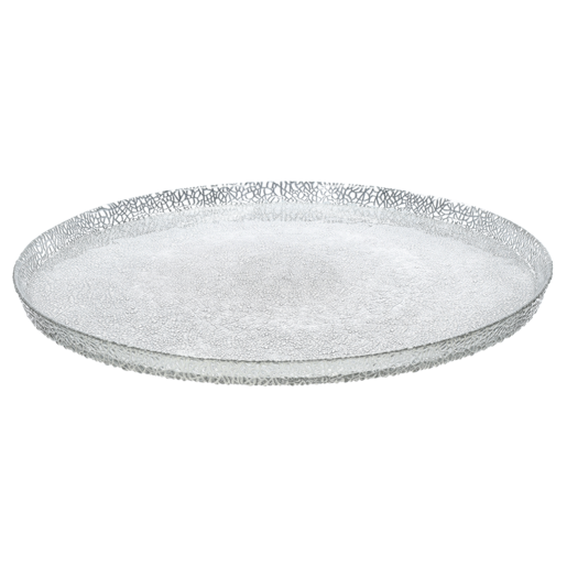 Crackle Glass Plate 33cm