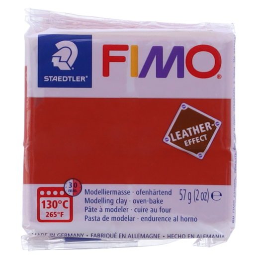 Staedtler Fimo Leather Effect Rust Modelling Clay 57g