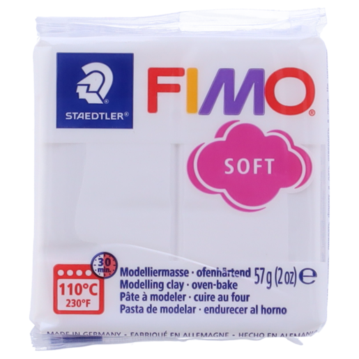 Staedtler Fimo Soft White Modelling Clay 57g