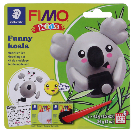 Staedtler Fimo Kids Funny Koala Modelling Clay 2 x 42g