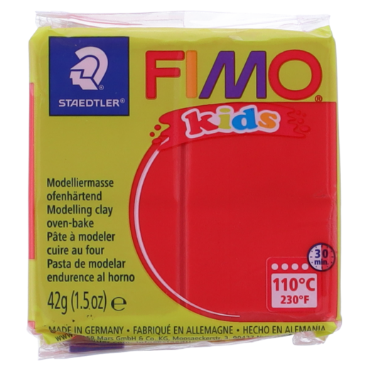 Staedtler Fimo Kids Red Modelling Clay 42g