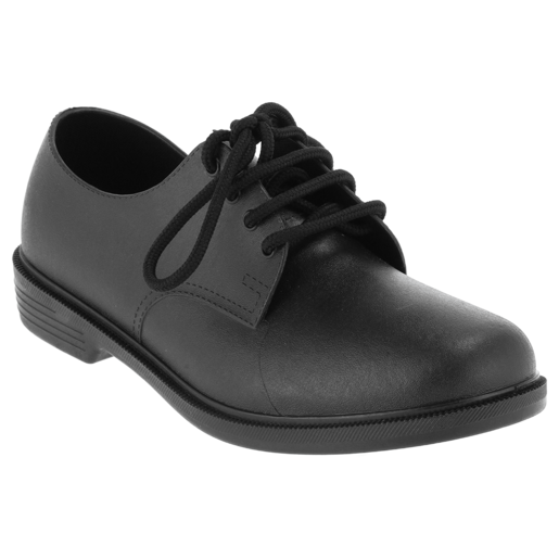 Black Lace Up Boys School Shoes Size 9