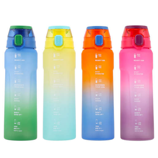 Neon Polyethylene Goals Water Bottle 1L (Assorted Item - Supplied At Random)