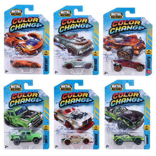 Metal Machines Colour Change Dragsta Car (Assorted Item - Supplied At Random)