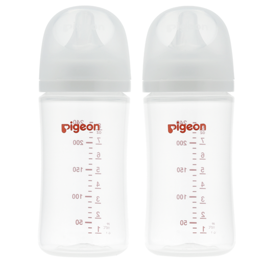 Pigeon SofTouch Bottles 240ml 2 Pack 3 Months+
