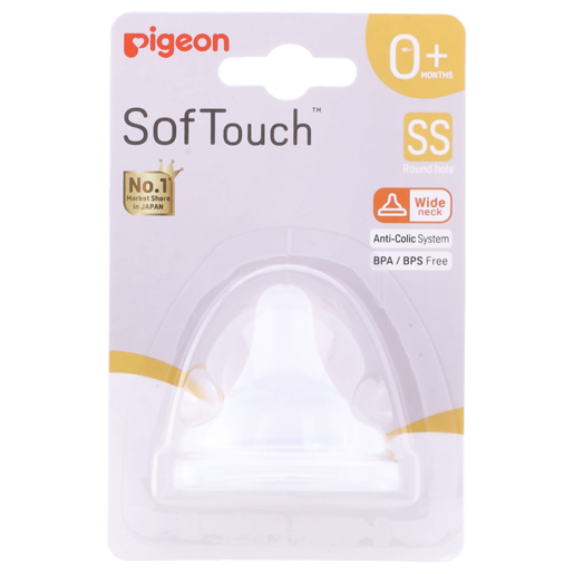 Pigeon SofTouch Teat 0 Months+