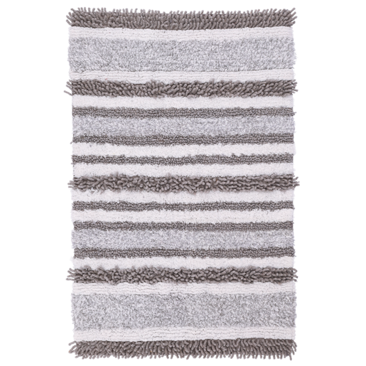 Essentials Slate Stripe Bathmat