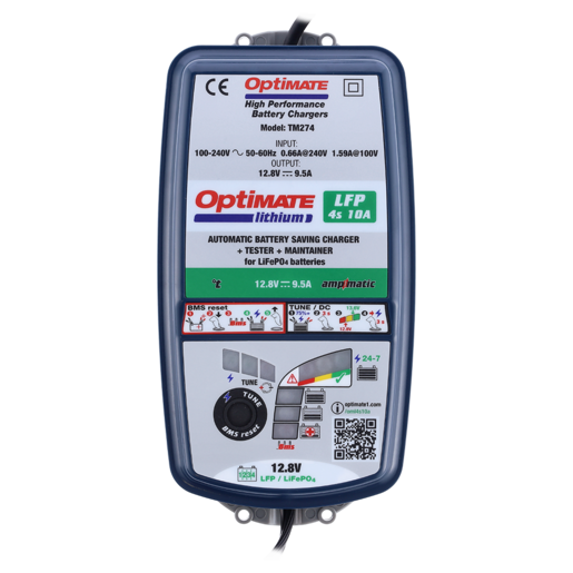 Optimate Lithium Car Battery Charger 12.8V
