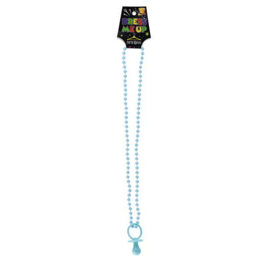 Party Xpress Baby Shower Blue Necklace with Dummy