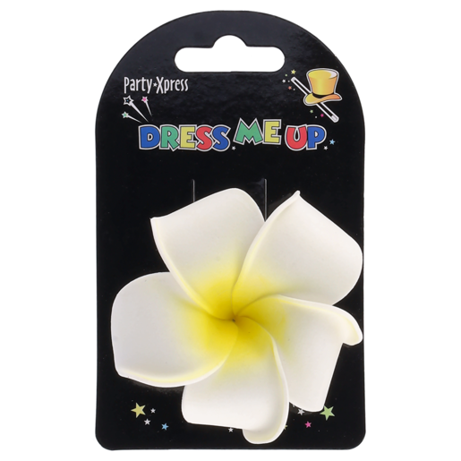 Party Xpress White & Yellow Dress Up Hawaii Clip
