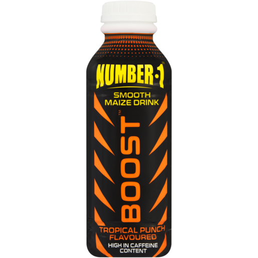 Number 1 Boost Tropical Punch Flavoured Smooth Maize Drink 450ml 