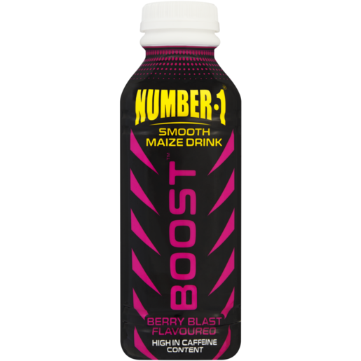 Number 1 Boost Berry Blast Flavour Smooth Maize Drink 450ml 