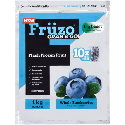 Früzo Frozen Whole Blueberries 10 x 100g