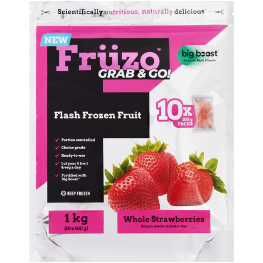 Früzo Frozen Whole Strawberries 10 x 100g