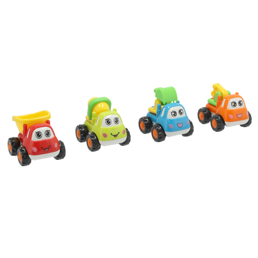 Jolly Tots Pull & Go Vehicles 4 Pack