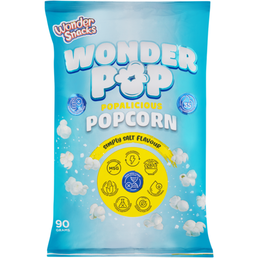Wonder Snacks Wonder Pop Simply Salt Flavour Popcorn 90g 