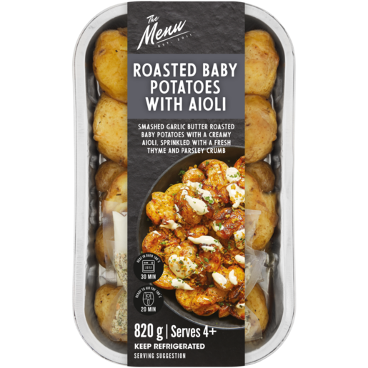The Menu Roasted Baby Potatoes With Aioli 820g 