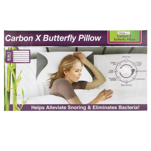 Remedy Health Comfort Pedic Carbon X Butterfly Pillow